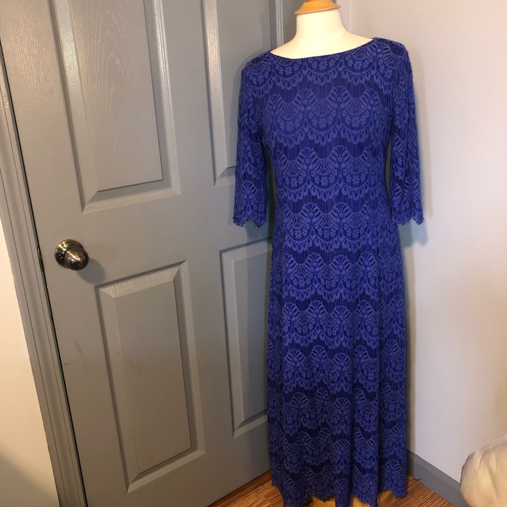 Dainty Jewell’s Blue A Night In Paris Maxi Dress